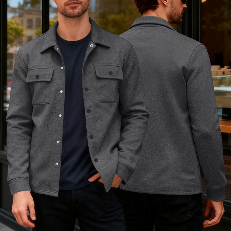 The Hudson Men’s Fleece-Lined Shirt Jacket