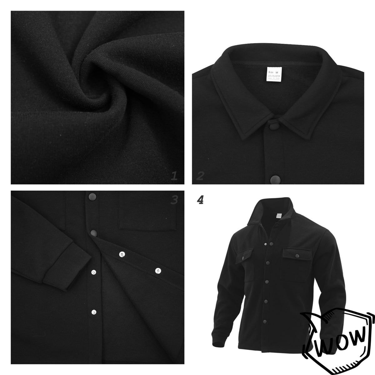 The Hudson Men’s Fleece-Lined Shirt Jacket