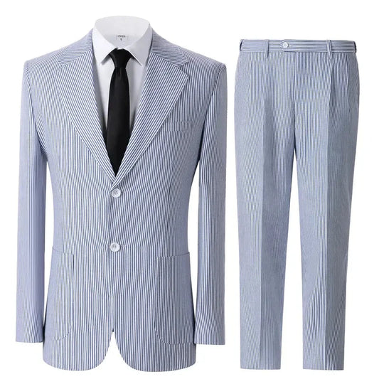 Costume d'été en seersucker