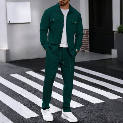 The Mercer Men’s Waffle-Knit Shirt & Pants Set