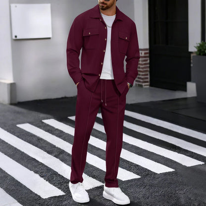 The Mercer Men’s Waffle-Knit Shirt & Pants Set
