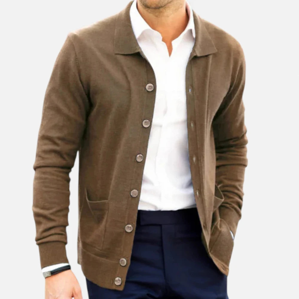 Men’s Polo Cardigan – Morley Edition