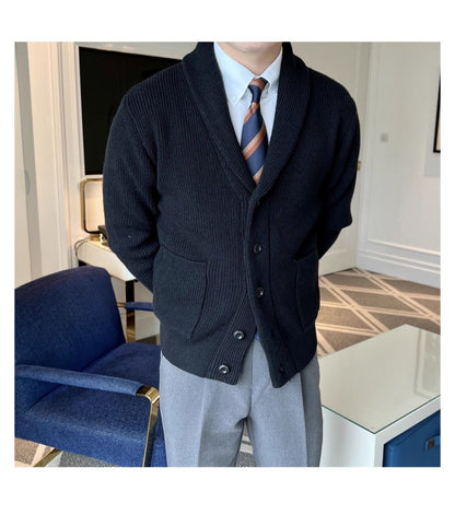 The Ashford Men’s Wool-Blend Shawl Collar Cardigan