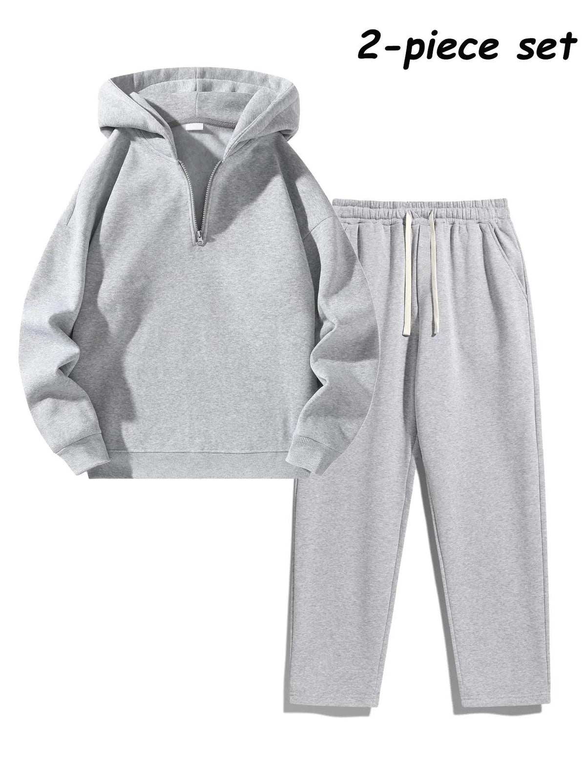 Men's 2-Piece Casual Tracksuit Set – Sporty Sweatshirt & Pants