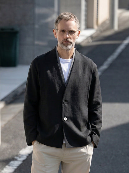 Veste chic décontractée en lyocell mélangé pour homme