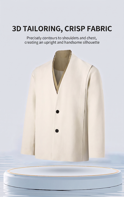Veste chic décontractée en lyocell mélangé pour homme