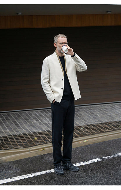 Veste chic décontractée en lyocell mélangé pour homme