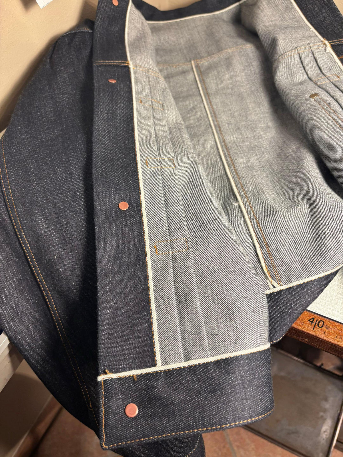 The “Metropolitan” 14oz heavyweight casual denim jacket
