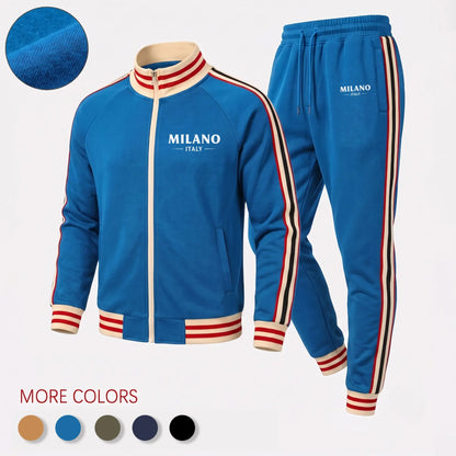 Retro Milano Two-Piece Tracksuit Set