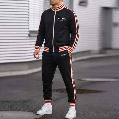 Retro Milano Two-Piece Tracksuit Set