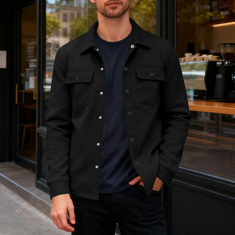 The Hudson Men’s Fleece-Lined Shirt Jacket