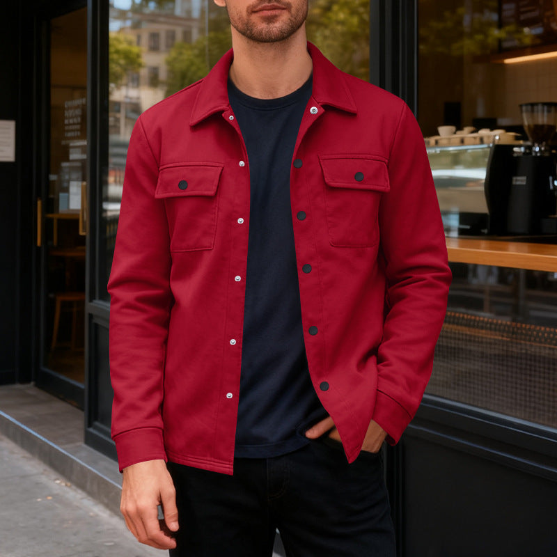 The Hudson Men’s Fleece-Lined Shirt Jacket