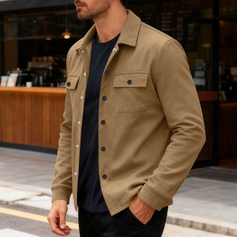 The Hudson Men’s Fleece-Lined Shirt Jacket