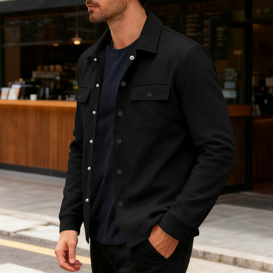 The Hudson Men’s Fleece-Lined Shirt Jacket