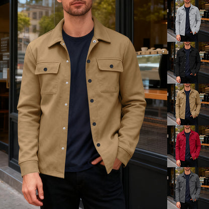 The Hudson Men’s Fleece-Lined Shirt Jacket