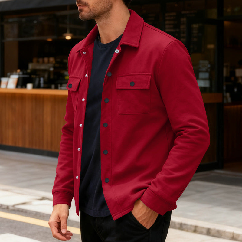 The Hudson Men’s Fleece-Lined Shirt Jacket
