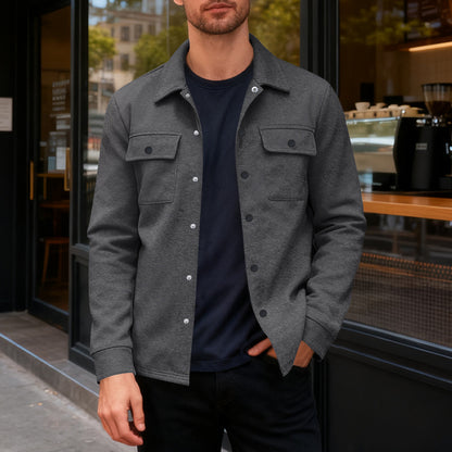 The Hudson Men’s Fleece-Lined Shirt Jacket