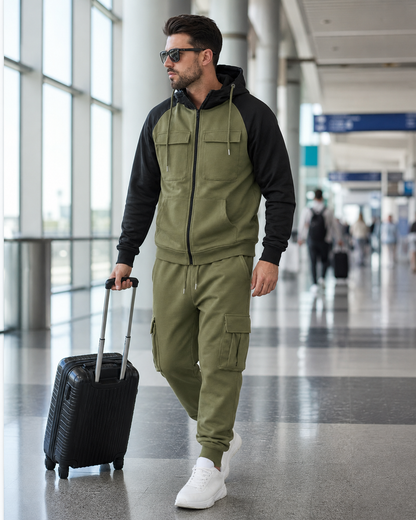 The Hudson Men’s Fleece-Lined Colorblock Utility Set