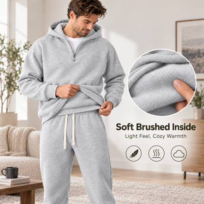 Men's 2-Piece Casual Tracksuit Set – Sporty Sweatshirt & Pants