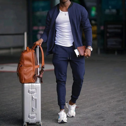 Men's Lightweight Casual Jacket Set