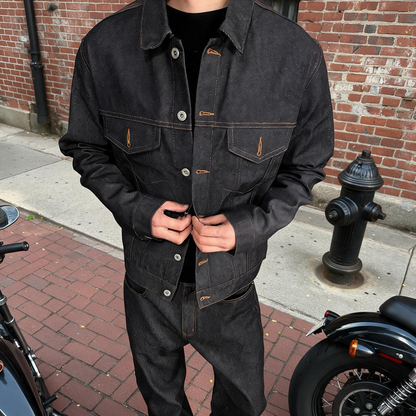 The “Metropolitan” 14oz heavyweight casual denim jacket