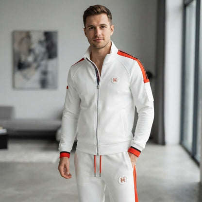 Ensemble de survêtement d'hiver brodé haut de gamme pour homme