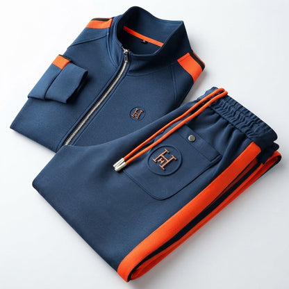 Ensemble de survêtement d'hiver brodé haut de gamme pour homme