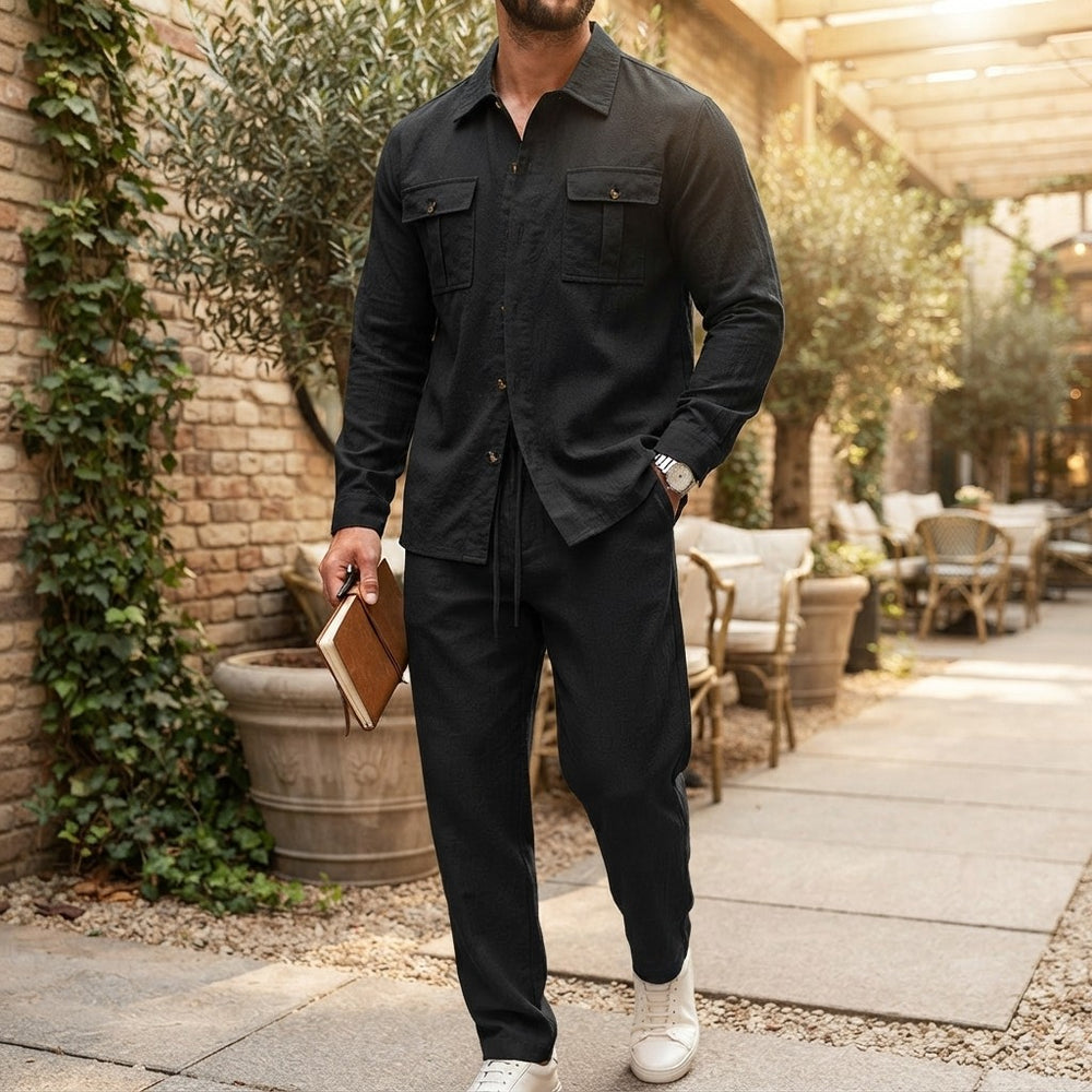 Linen Casual Workwear Set