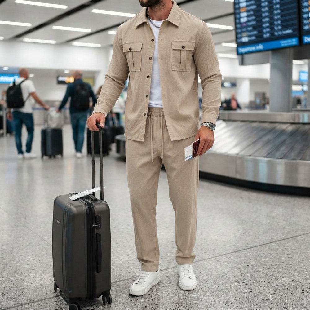 Linen Casual Workwear Set