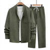 Men's Fitted Woven 2-Piece Set | Long Sleeve Shirt and Pants