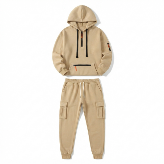 Men's Fall Winter Utility Hoodie Set